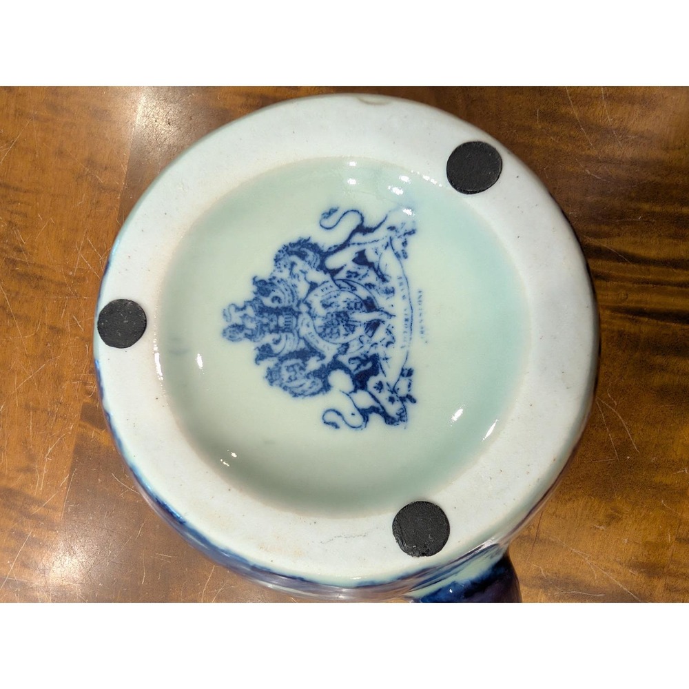 Vintage Victoria Ware Ironstone Flow Blue Pitcher - Picture 6 of 9